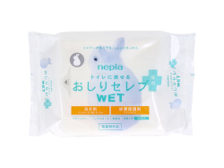 ノンアルコールウエットティッシュ ネピア トイレに流せる薬用おしりセレブＷＥＴ 詰替用 60枚入りＸ5個