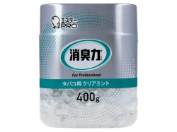 業務用消臭剤 エステー 消臭力 ビーズタイプ タバコ用 クリアミントの香り 本体 400g X5個