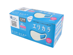 日本製4層不織布マスク 大王製紙 エリエール ハイパーブロックマスク エリカラ ナチュラルホワイト ふつうサイズ 30枚入り X3箱
