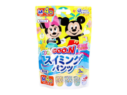 使い捨てスイミングパンツ エリエール グーン 水遊び用 ディズニーアロハデザイン 男女共用 Mサイズ 4枚入り X4パック