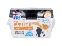 除菌トイレクリーナー エリエール ミチガエルトイレクリーナー さわやかなオレンジの香り 本体 10枚入り X10箱