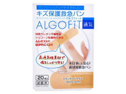 救急絆創膏 ピアック キズ保護救急バン アルゴフィット 通気 スタンダードサイズ 19mmX72mm 20枚入り X6箱