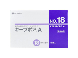 サージカルテープ ニチバン キープポアA No.18 18mmX9m 18巻入り X2箱