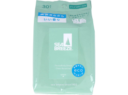 SEABREEZE シーブリーズ フェイス&ボディシート N 大判サイズ クリアボタニカル 30枚入り X6パック