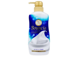 ボディソープ 牛乳石鹸共進社 バウンシア ホワイトソープの香り ポンプ付 本体 480mL X6本