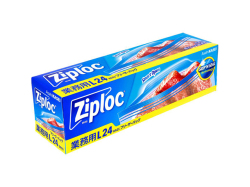 業務用ジップロック ziploc 旭化成 フリーザーバッグ ダブルジッパー 冷凍解凍用 Lサイズ 24枚入り X4箱