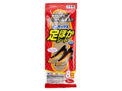 使い捨てカイロ エステー オンパックス 足ぽかシート くつ専用カイロ 8時間用 適応サイズ22-24cm ベージュ 3足入り X6パック