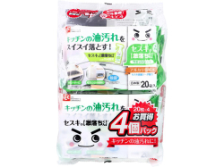 レック セスキの激落ちくん キッチン用 アルカリ電解水/セスキ炭酸ソーダ配合 弱アルカリ性 20枚 4個入り X5パック
