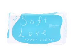 ペーパータオル 新橋製紙 SoftLove ソフトラブ エンボス加工 再生紙100％ 200枚入り X15パック