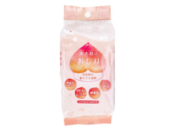 トイレに流せる除菌ウェットティシュ iiもの本舗 桃太郎のおしり ノンアルコールタイプ 無香料 10枚 3個入り X20パック