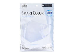 不織布マスク ユニ・チャーム 超快適マスク SMARTCOLOR スマートカラー パールホワイト 大きめサイズ 7枚入り X10パック