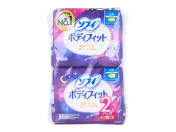 生理用ナプキン ユニ・チャーム ソフィ ボディフィット スーパーナイトガード 夜用 羽つき 29cm 9枚 2個入り X6パック