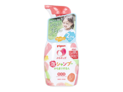 子ども用ヘアシャンプー ピジョン ぷちキッズ 泡シャンプー からまりするん 2才頃～ 弱酸性 フレッシュアップルの香り 本体 300mL X5本