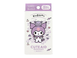 キャラクター救急絆創膏 サンタン CUTEAID クロミ 6デザインX3シート 18枚入り X6箱
