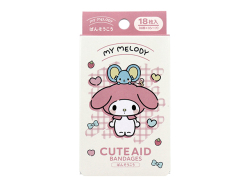 キャラクター救急絆創膏 サンタン CUTEAID マイメロディ 6デザインX3シート 18枚入り X10箱