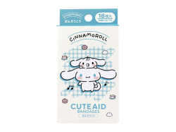 キャラクター救急絆創膏 サンタン CUTEAID シナモロール 6デザインX3シート 18枚入り X10箱