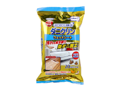 除菌ウェットシート UYEKI ダニクリン 消臭/除菌 オレンジオイル配合 弱アルカリ性 大判厚手シート 20枚入り X6パック