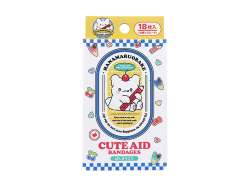 キャラクター救急絆創膏 サンタン CUTEAID はなまるおばけ 滅菌済 6デザインX3シート 18枚入り X6箱