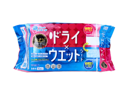 住宅用掃除シート 大王製紙 エリエール キレキラ！ ワイパー ドライxウエットシート 各社共通タイプ 弱アルカリ性 無香性 16枚入り X5パック