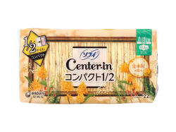 生理用ナプキン ユニ・チャーム ソフィ センターイン コンパクト1/2 スリム 多い昼-ふつうの日用 羽つき 21.5cm 金木犀の香り 22個入り X5パック