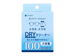メガネ/スマホDRYクリーナー 小津産業 DewAir デュウエアー ノンアルコール ドライタイプ 大容量 100枚入り X5箱