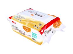 介護用からだふき オオサキメディカル プラスハート お肌うるおう からだふきぬれタオル ノンアルコール 弱酸性 無香料 無着色 超厚手 超大判 30枚入り X4パック