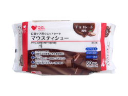 口腔ケア用ウエットシート オオサキメディカル プラスハート マウスティシュー 保湿成分配合 ノンアルコール チョコレート風味 60枚入り X6パック