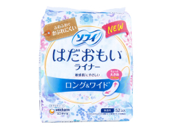おりもの専用シート ユニ・チャーム ソフィ はだおもいライナー ロング＆ワイド 15.5cm 無香料 52個入り X3パック