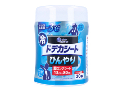 汗拭きシート 大王製紙 エリエール ドデカシート ひんやり 超ロングシート 厚手タイプ ボトル本体 20枚入り X3個