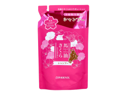 ヘアシャンプー 馬油さくら 保湿成分配合 ほのかな桜の香り 詰替用 450mL X3パック