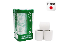 ツユキ紙工 エアロール トイレットペーパー ダブル30M 再生紙 12ロールX8パック