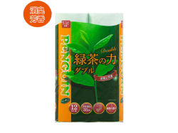 トイレットペーパー 丸富製紙 緑茶の力 ティーフラボン ダブル35m 12ロールX6パック