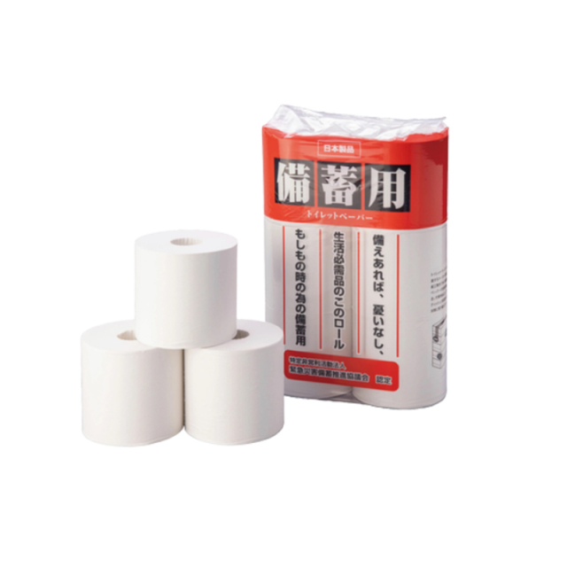 送料無料 コアレックス 備蓄用トイレットペーパー150m シングル 再生紙