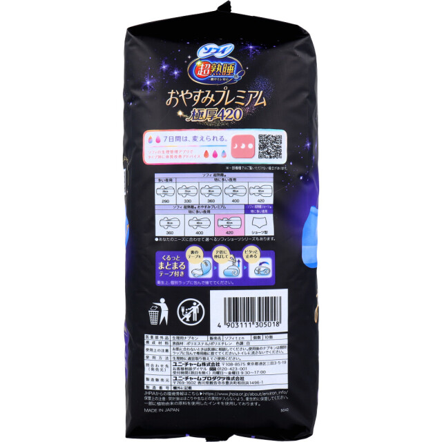送料無料 生理用ナプキン ユニ・チャーム ソフィ 超熟睡 一晩中モレ