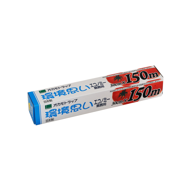 送料無料 オカモト 食品用ラップ 環境思いエコノミー業務用 PE-30X150 