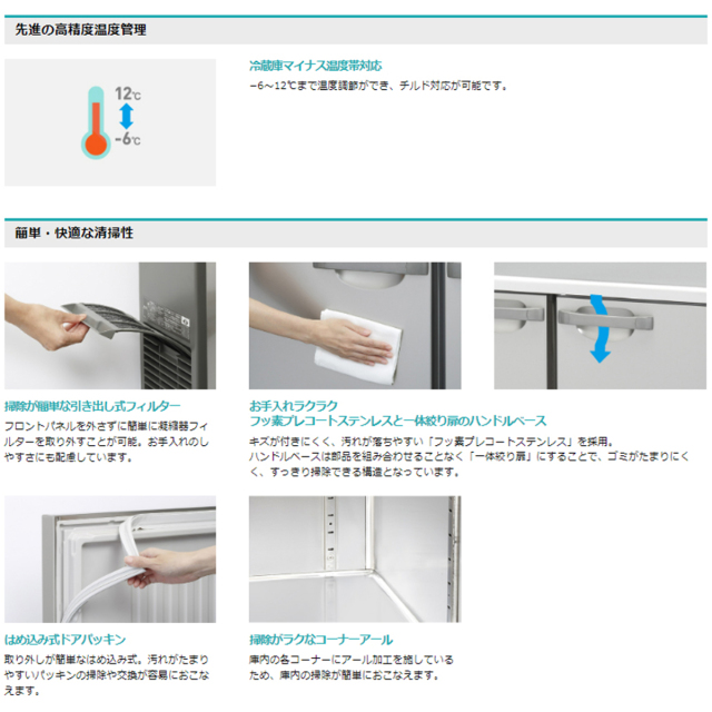 送料無料 業務用テーブル形冷凍冷蔵庫 ホシザキ Gシリーズ RFT-120SNG