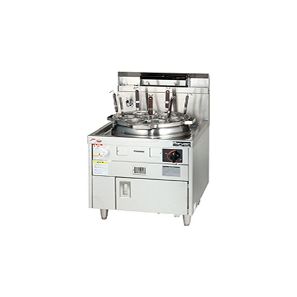 4434 マルゼン◇茹で麺機◇LPガス◇MR-15M◇はやわき鍋セット W650