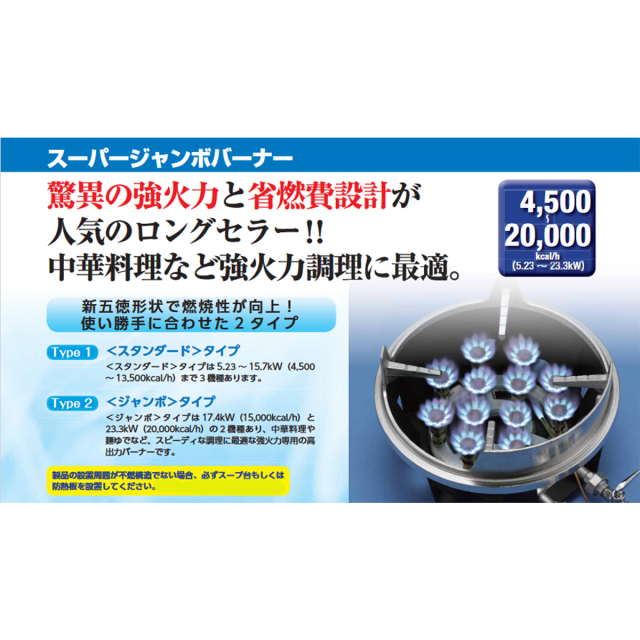 送料無料 ガスバーナー マルゼン スーパージャンボバーナー(ジャンボ