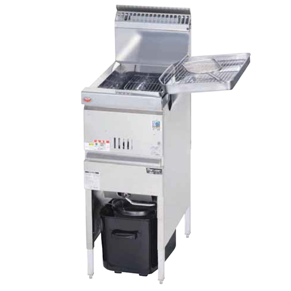 送料無料 業務用フライヤー マルゼン 涼厨ガスフライヤー 1槽型 MGF-C13K 