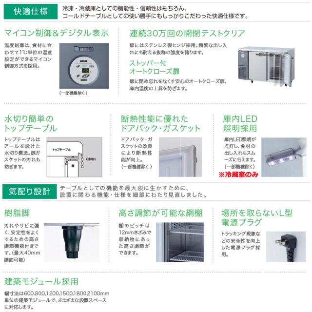 送料無料 業務用ヨコ型冷凍冷蔵庫 大和冷機 エコ蔵くん 5261S-3-EC