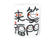 販促用トイレットペーパー 笑い文字 笑門来福 ダブル30m 個包装100個