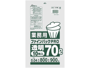 業務用ごみ袋 セイケツネットワーク T-70 ファインパックPRO 特厚70L 透明 10枚入りＸ30パック