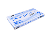 使い捨てポリ手袋 エブノ No.3061 エブケアシルキーグローブ 半透明 Sサイズ 100枚入りＸ10箱