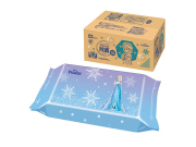 【ケース販売】 アルコール除菌ウエットシート レック アナと雪の女王 55枚 X12パック入り