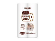 トイレットペーパー 丸富製紙 ペンギン ワンタッチ芯なし 再生紙 シングル200m 6ロールX8パック