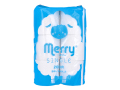 トイレットペーパー 新橋製紙 merry メリー 芯無し シングル 200m 再生紙100％ 6ロール入り X4パック