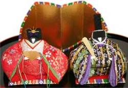ちりめん細工貝雛 かいびな 大 赤 和みいちばん