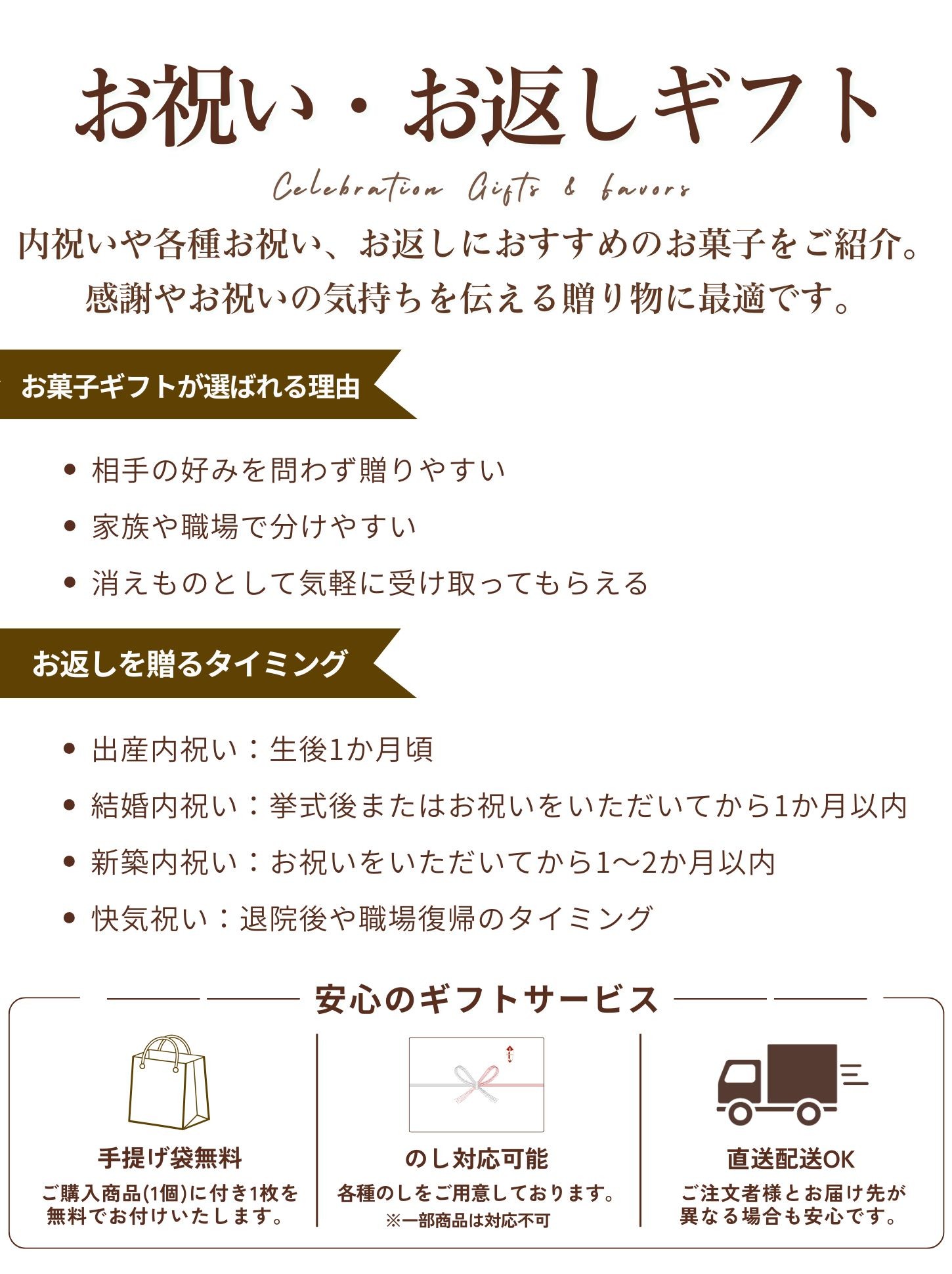 お祝い お返しギフト