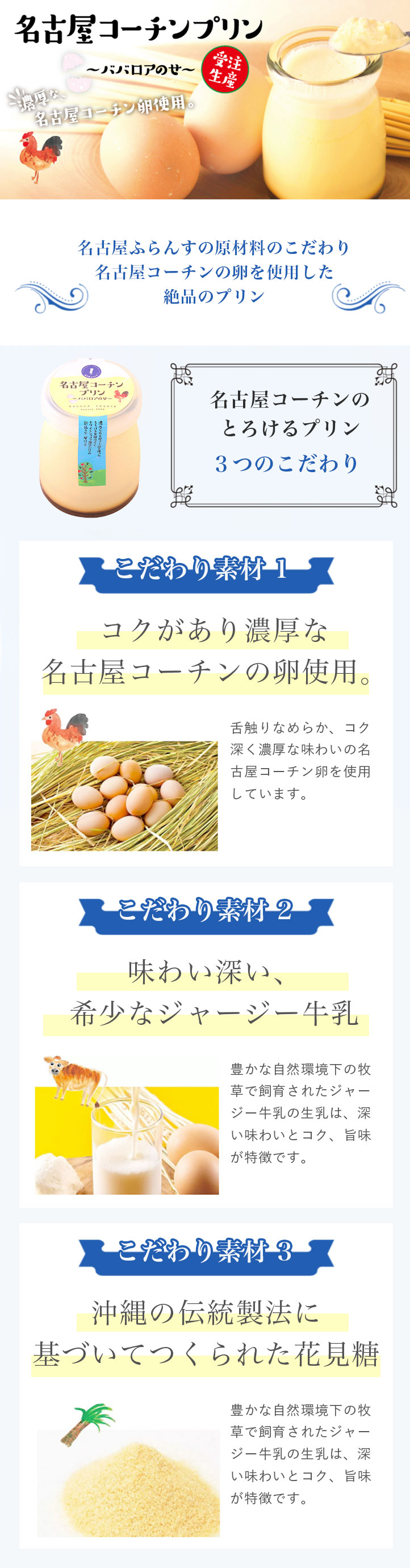 名古屋コーチンプリンイメージ
