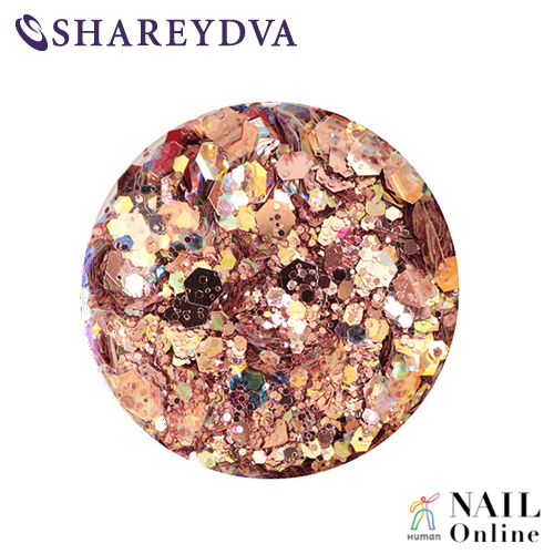 【SHAREYDVA】  グリッター ホロミックス プリズムピンクゴールド